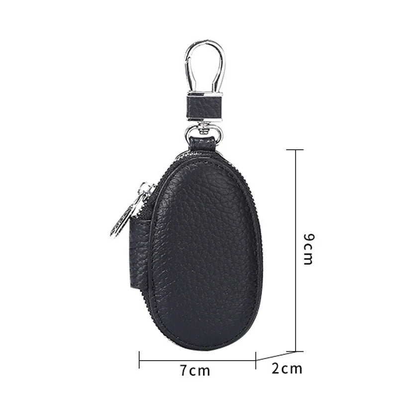 Leather Key Wallet Mini Pouch Business Holder Key Organizer
