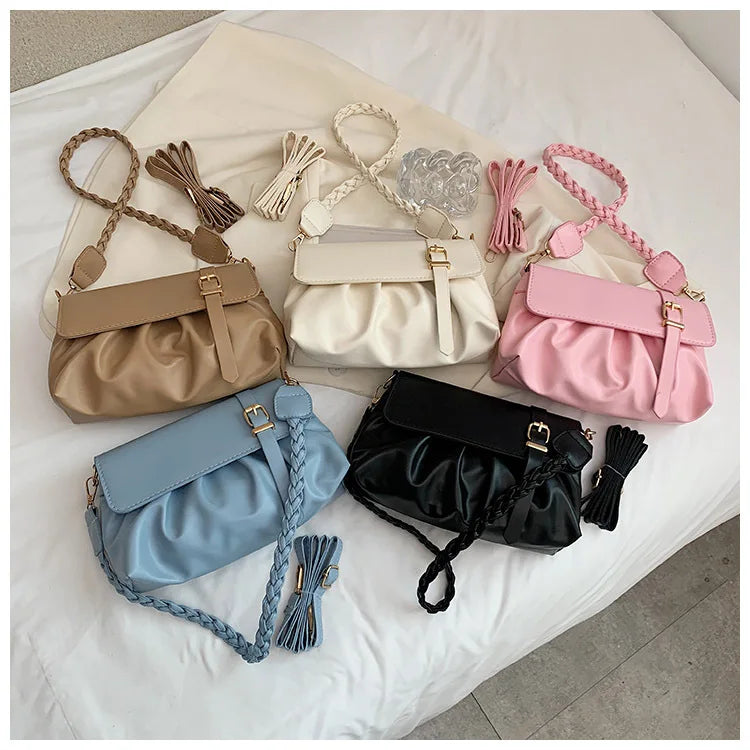Women Armpit Bag Butterfly Chain Detachable Strap Clothing Accessory