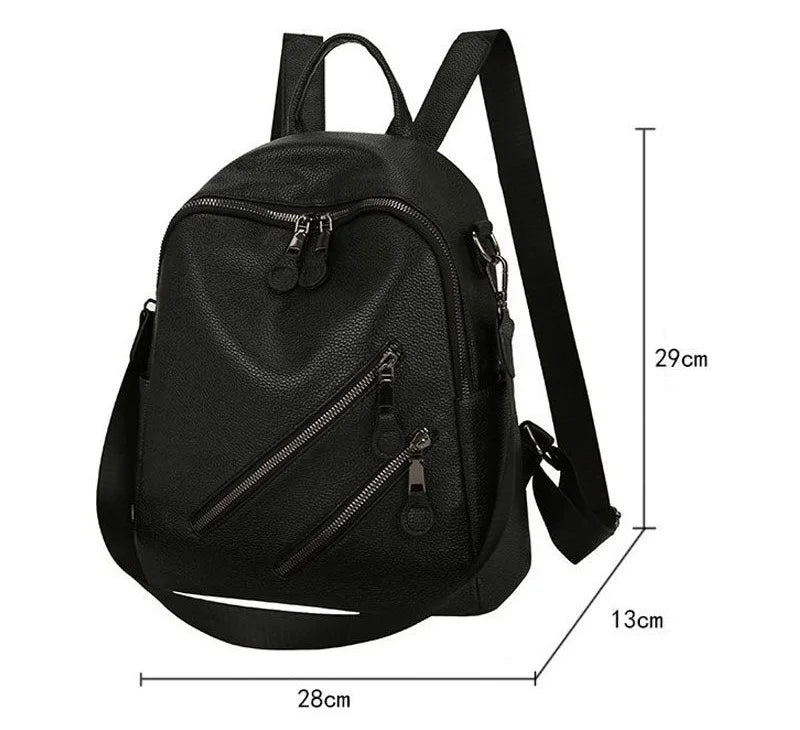 Women Backpack Bagpack Female Shoulder bag Pack Student Backpack pu leather Woma