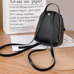 Women Backpack Bag Large Capacity PU Leather Zipper for Travel XIN-Shipping