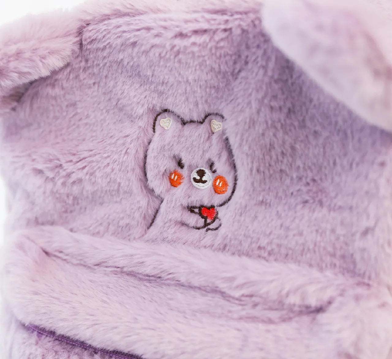 Women Bear Style Plush Backpack Casual Ladies Small Knapsack Mini Rucksacks