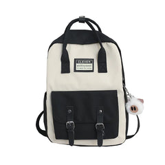 Waterproof Nylon Schoolbag for Teen Girls