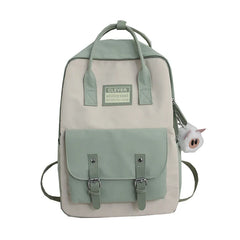 Waterproof Nylon Schoolbag for Teen Girls