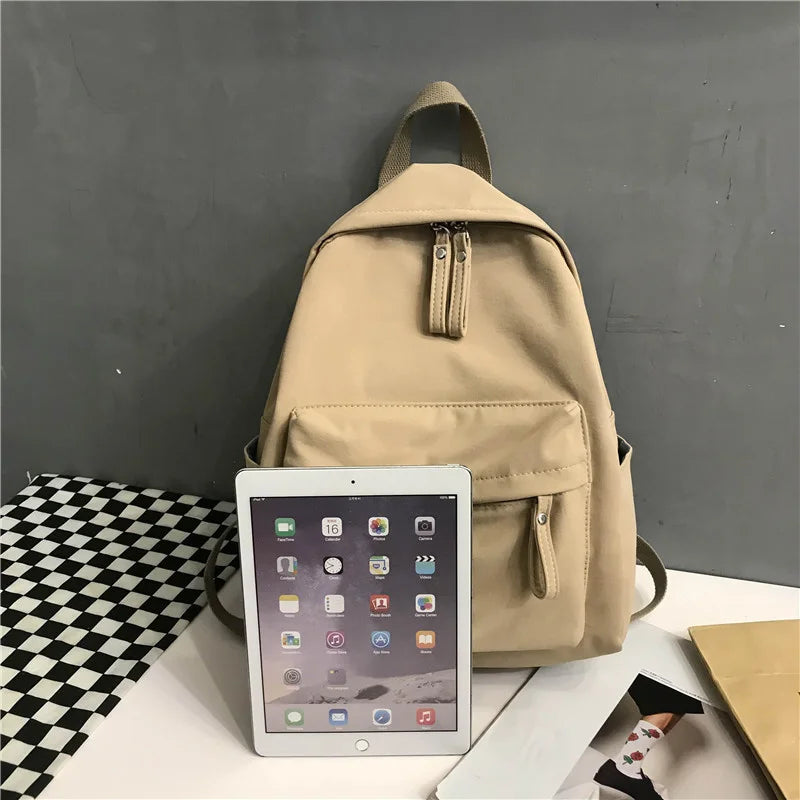 Canvas Anti-theft Backpack for Teenage Girls