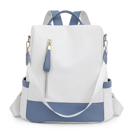 Women Backpack Casual Shoulder Bag Nylon Fabric Daypack Stylish