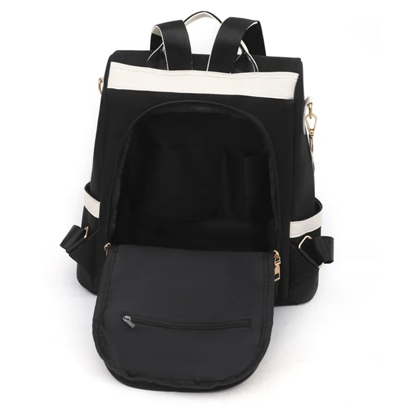 Women Backpack Casual Shoulder Bag Nylon Fabric Female Daypack