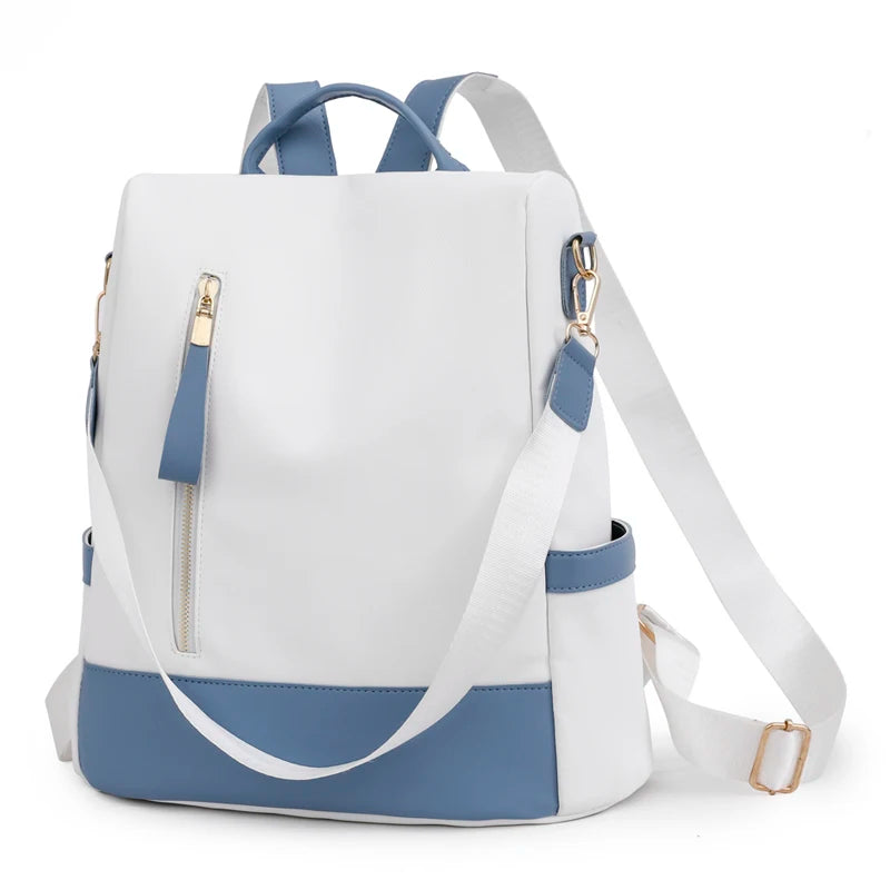 Women Backpack Casual Nylon Shoulder Bag Pretty Female Daypack