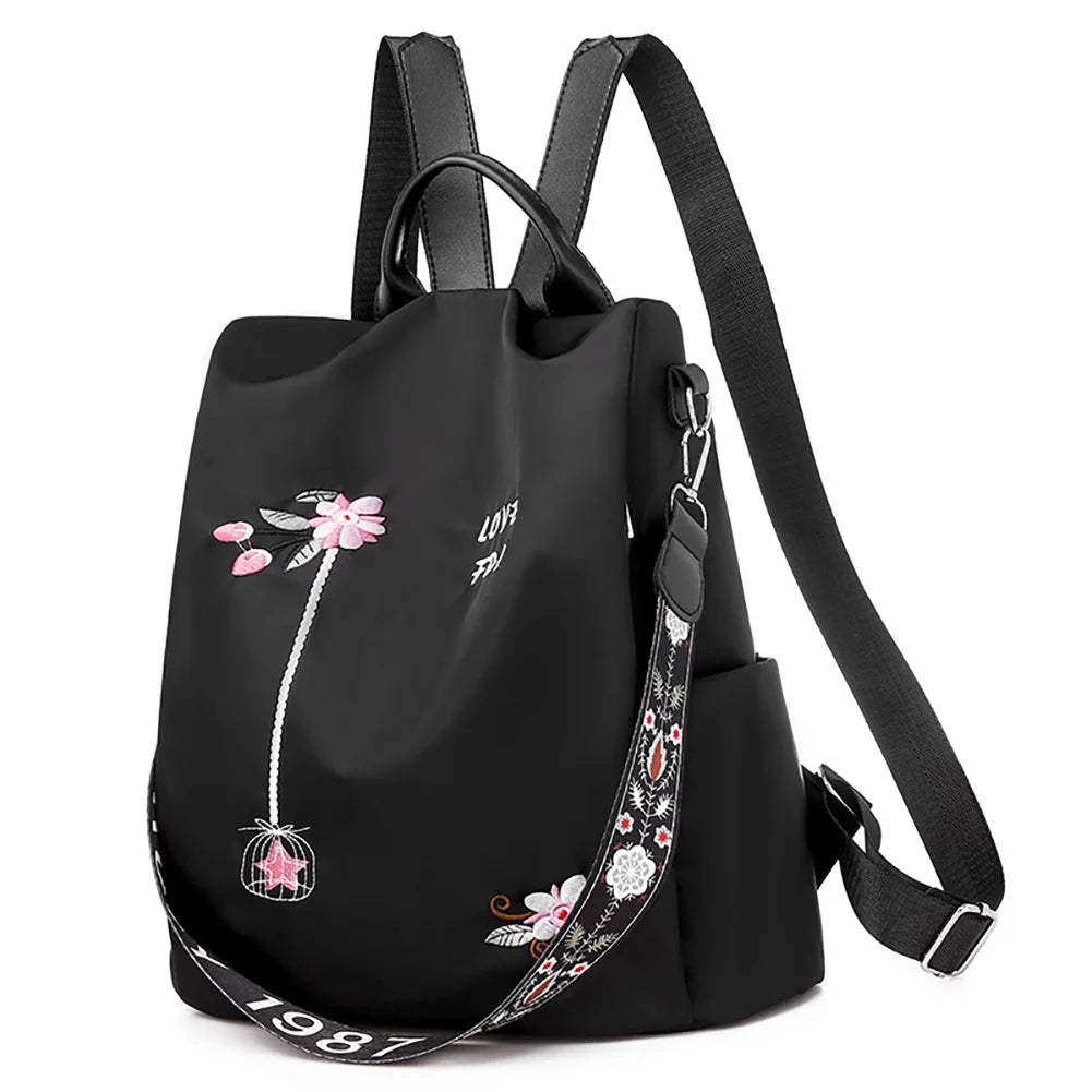 Women Backpack Middle School Student Book Bags Kids Tote Bag