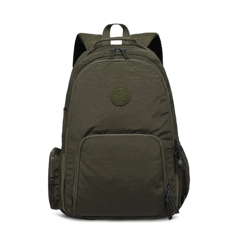Nylon Girls Preppy Backpack Large Capacity Schoolbag