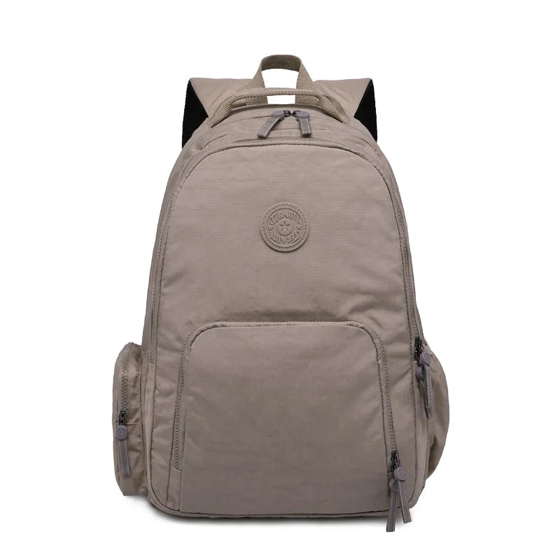Nylon Girls Preppy Backpack Large Capacity Schoolbag