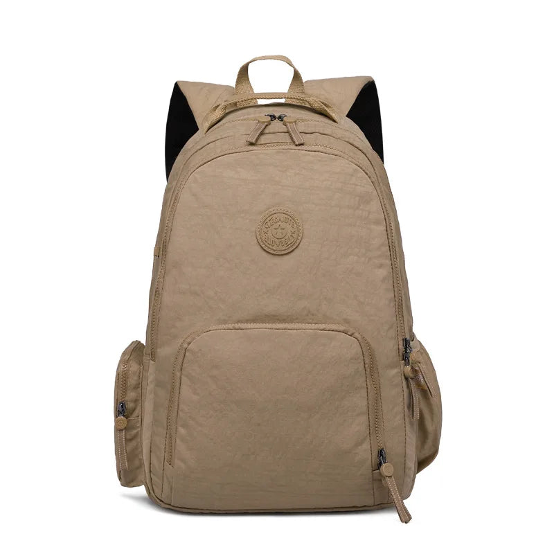 Nylon Girls Preppy Backpack Large Capacity Schoolbag