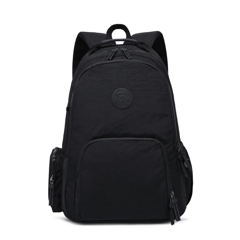 Nylon Girls Preppy Backpack Large Capacity Schoolbag