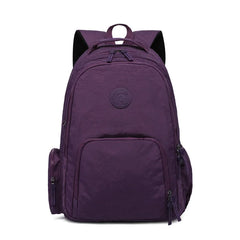 Nylon Girls Preppy Backpack Large Capacity Schoolbag