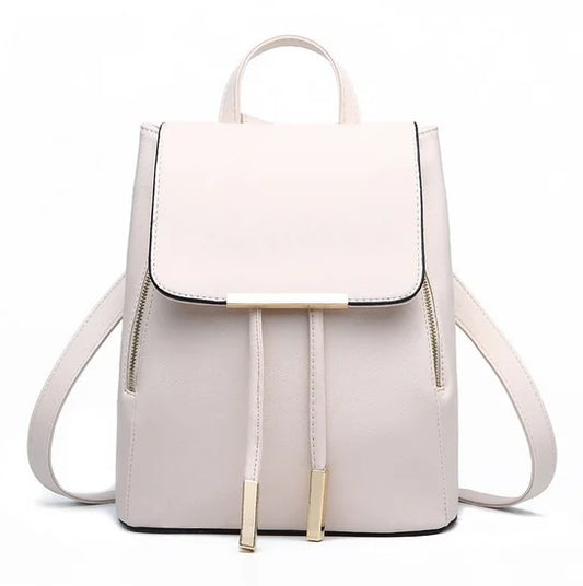 PU Leather Women Backpack School Bags For Teenagers Girls