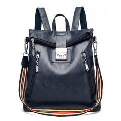 Anti theft Leather Backpack for Women