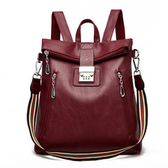 Anti theft Leather Backpack for Women