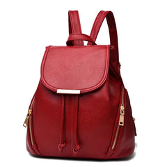 Women Backpack PU Leather School Bags Large Capacity School Bag for Girls