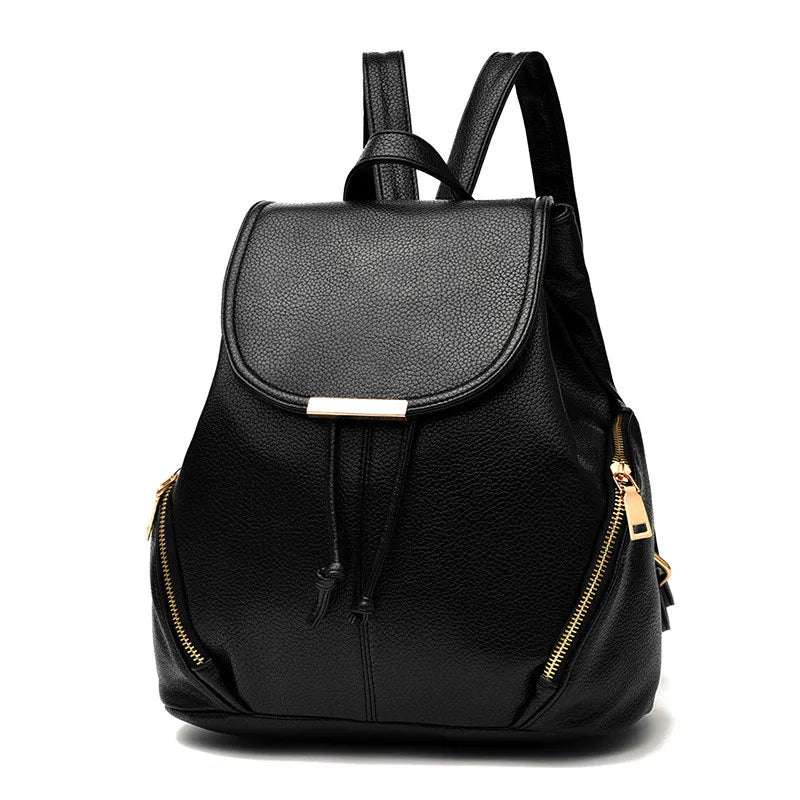 Women Backpack PU Leather School Bags Large Capacity School Bag for Girls