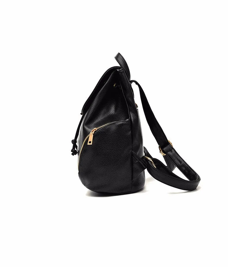 Women Backpack PU Leather School Bags Large Capacity School Bag for Girls