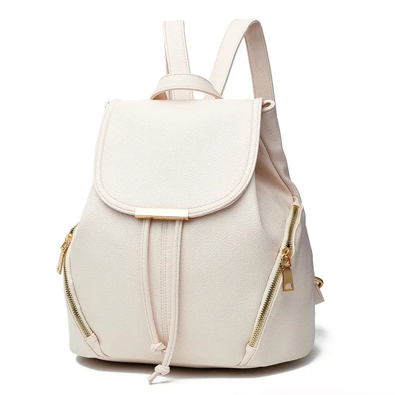 Women Backpack PU Leather School Bags Large Capacity School Bag for Girls