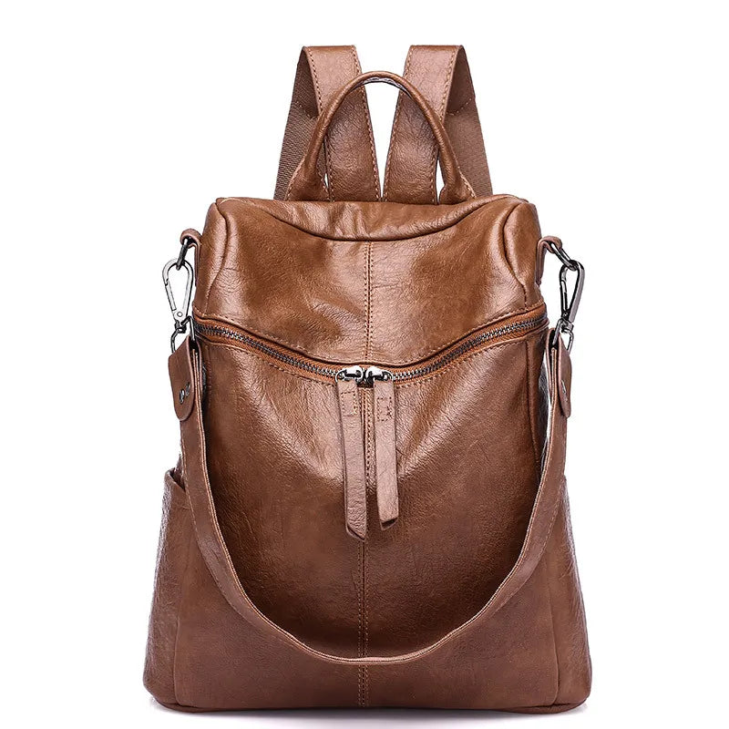 Women Backpack PU Leather School Backpack Purse Bag Waterproof