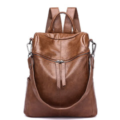 Women Backpack PU Leather School Backpack Purse Bag Waterproof