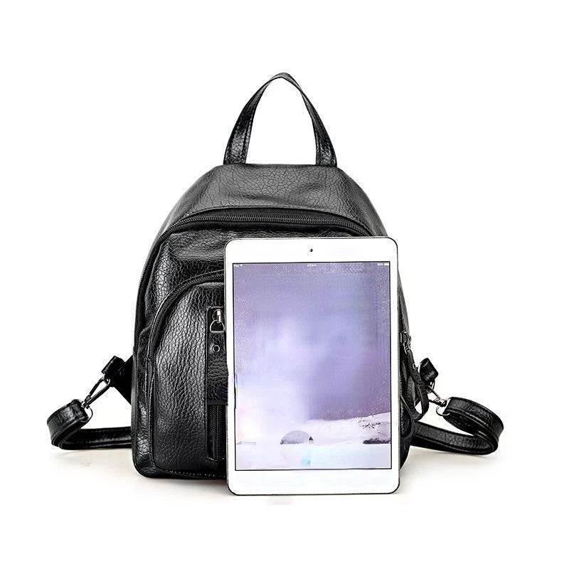 Women Backpack PU Leather Travel Shoulder Bag Multifunctional School
