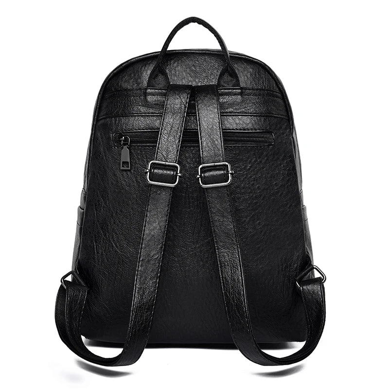 Women Backpack PU leather Shoulder Bag Female Bagpack Large School Backpack