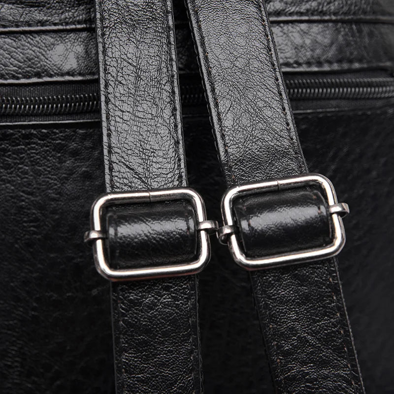 Women Backpack PU leather Shoulder Bag Female Bagpack Large School Backpack