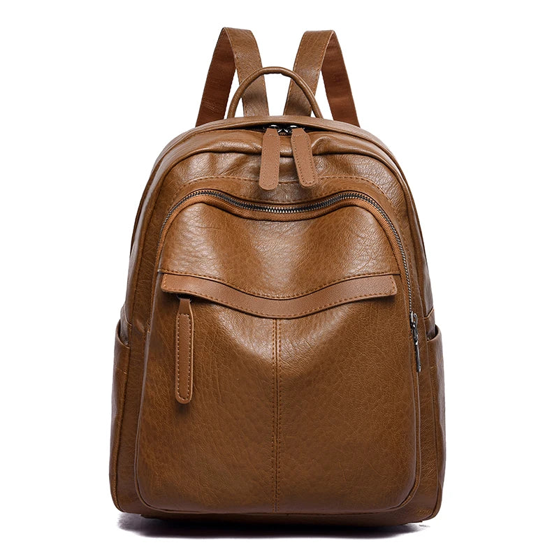 Women Backpack PU leather Shoulder Bag Female Bagpack Large School Backpack