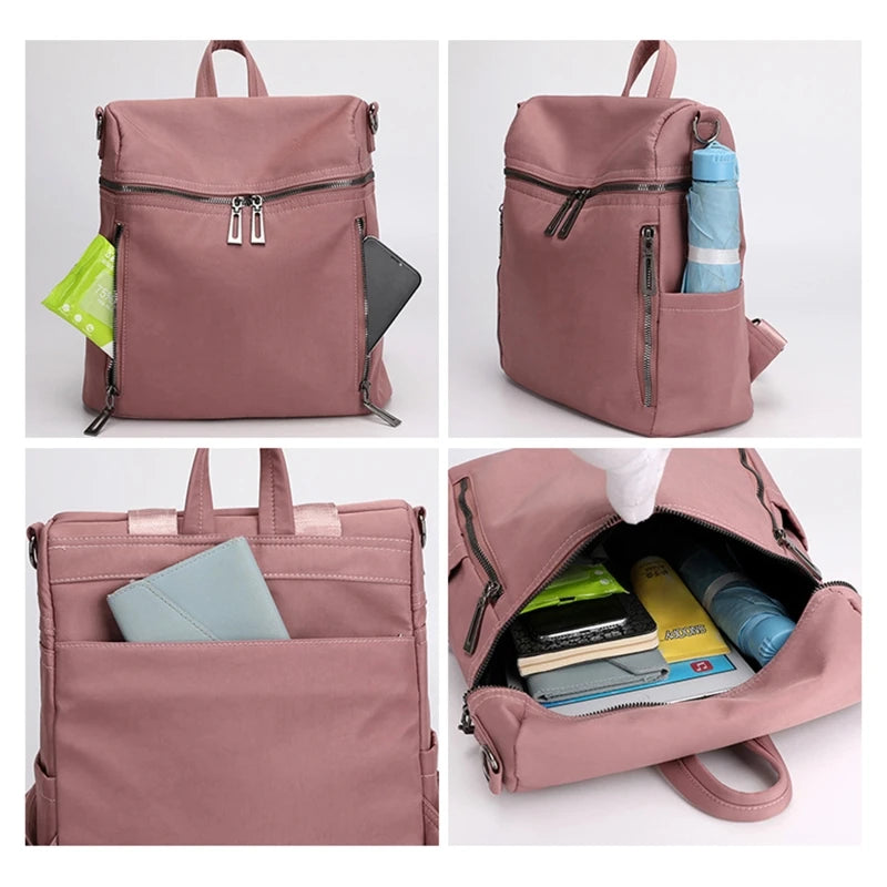 Women Backpack Purse Nylon Shoulder Bag Small Bookbag Girls Travel Daypack