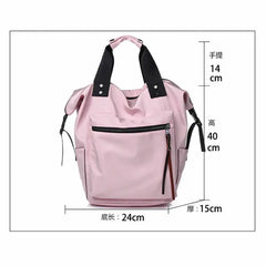 Women Canvas Backpack School Book Bag Satchel Shoulder Rucksack
