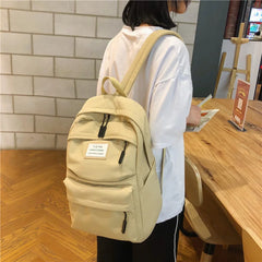 Nylon Women Backpack Student School Bag for Teenage Girls
