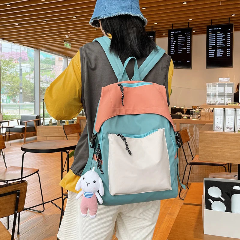 Girls Laptop Rucksack School Book Bag Style Patch