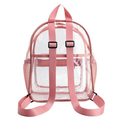 Transparent PVC Women Backpack for College Students