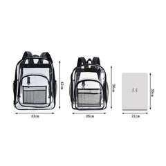 Women Backpack Transparent Travel Waterproof PVC Storage Bag