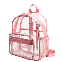 Transparent Waterproof PVC Bag Female College Students Backpack