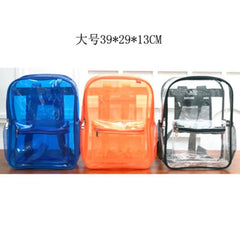 Women Transparent PVC Backpack Waterproof Bag