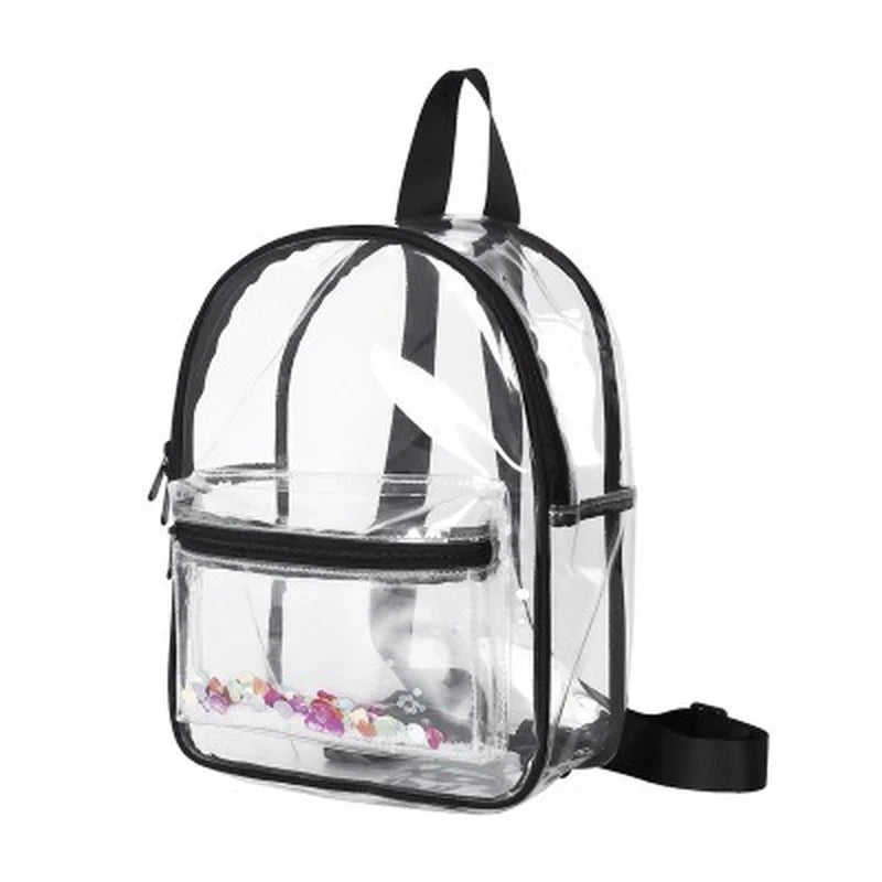 Women Transparent PVC Backpack Waterproof Bag