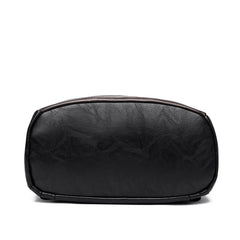 Women Backpack Travel PU Leather Zipper Anti Theft Pack Female Schoolbag