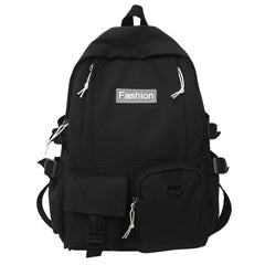 Women Retro Waterproof Canvas Nylon Backpack School Bags