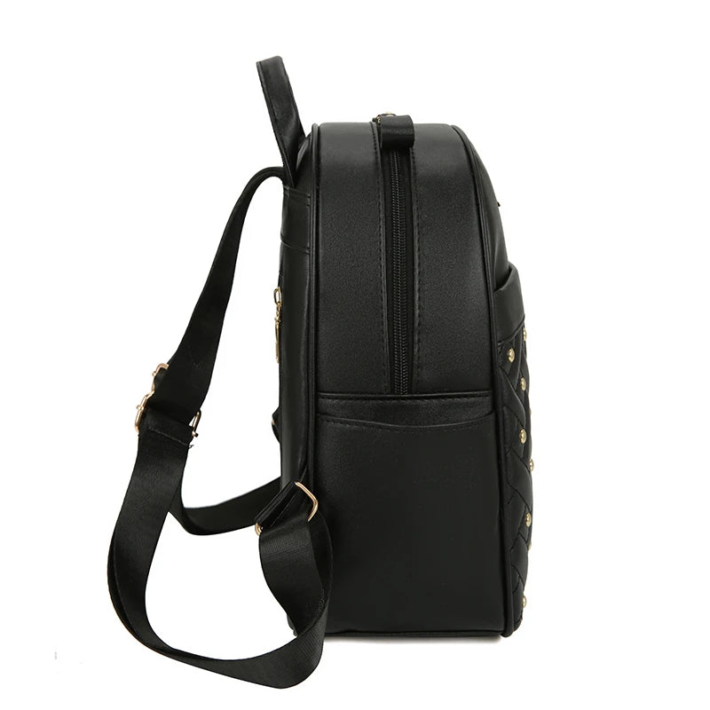 Women Backpack Waterproof Leather Ipad Backpack Large Capacity