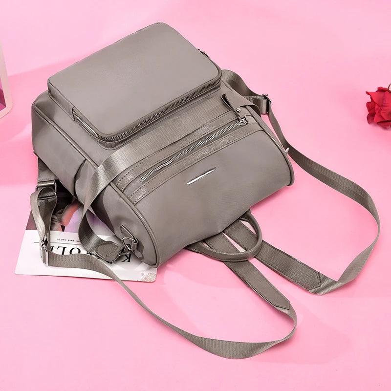 Waterproof Oxford Cloth Women Backpack for School and Travel