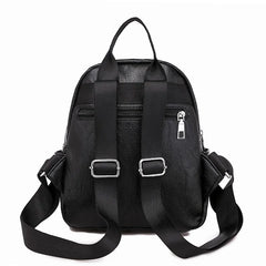 Women Small PU Leather Backpack for Teens Lady Shoulder