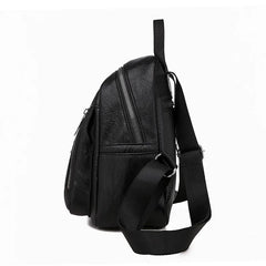 Women Small PU Leather Backpack for Teens Lady Shoulder