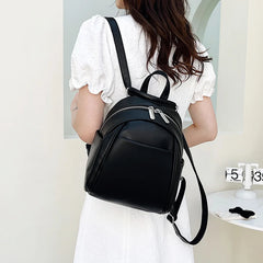Women Backpacks High Leather Travel Backpack Small School Bags