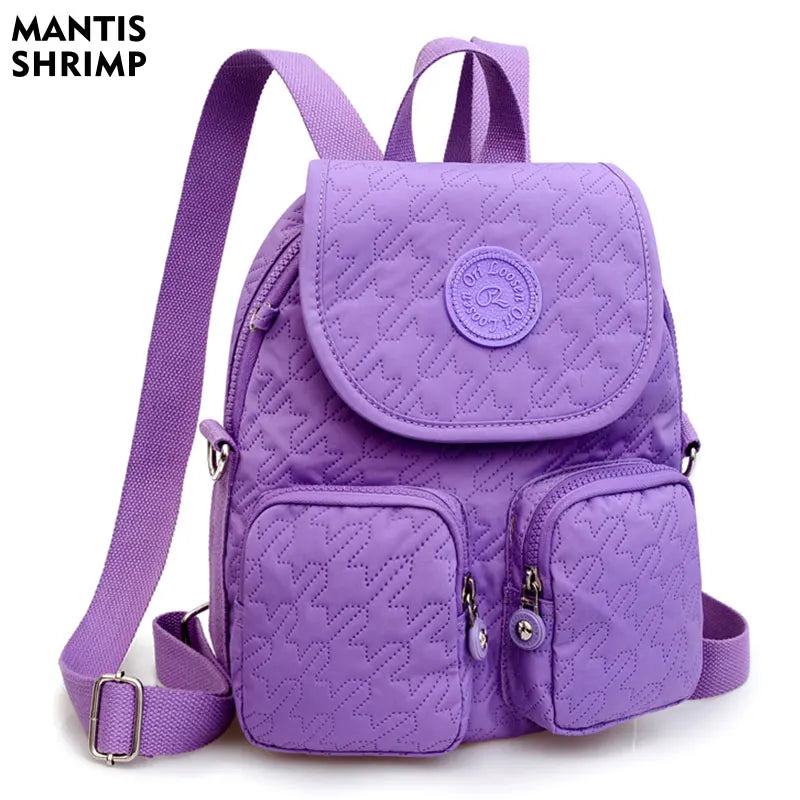 3 In 1 Women Backpacks School Bag Nylon Waterproof Travel Bag