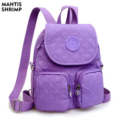 3 In 1 Women Backpacks School Bag Nylon Waterproof Travel Bag