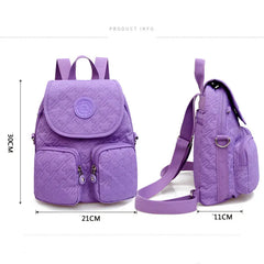 3 In 1 Women Backpacks School Bag Nylon Waterproof Travel Bag