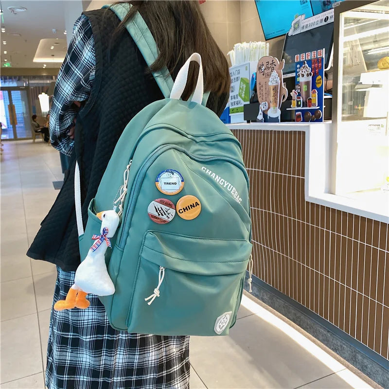 Large Capacity Women Backpack for College Travel Laptop Schoolbag